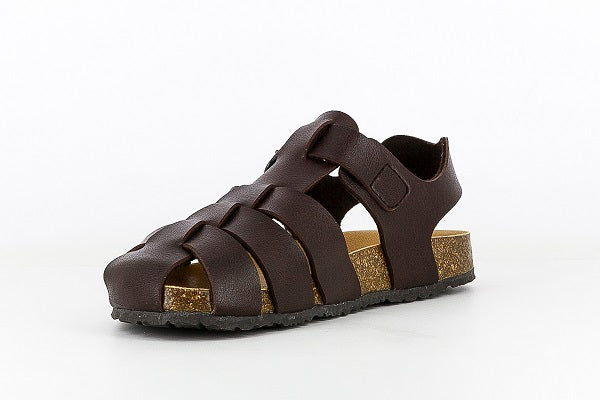 Pablosky Kids Brown Leather Birkenstock Boys Sandal - 722290