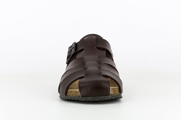 Pablosky Kids Brown Leather Birkenstock Boys Sandal - 722290