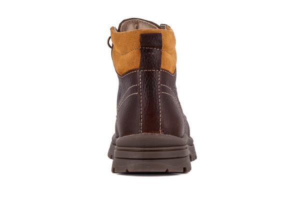 Pablosky Kids Brown Leather Boys Boot - 724193