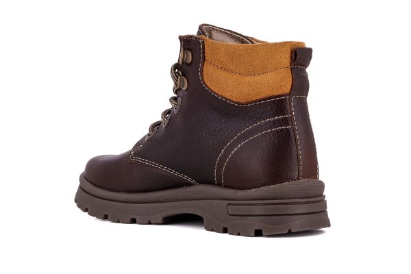 Pablosky Kids Brown Leather Boys Boot - 724193