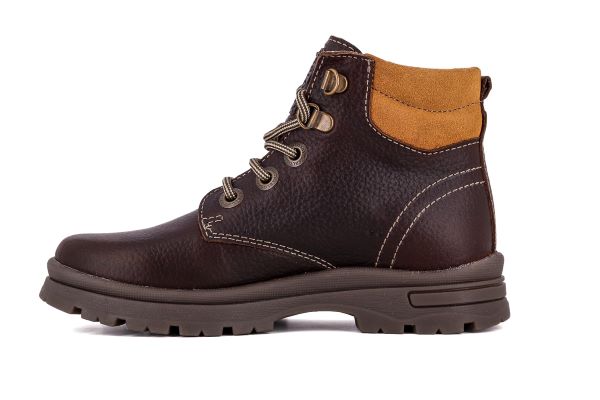 Pablosky Kids Brown Leather Boys Boot - 724193