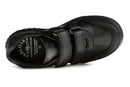 Pablosky Kids Black Leather Double Velcro Boys School Shoe - 728015