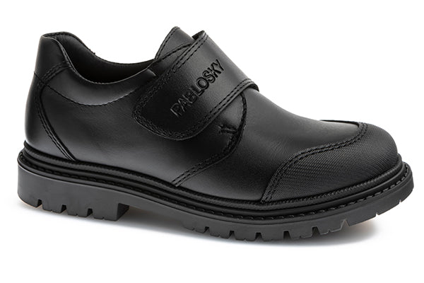 Pablosky Kids Black Leather Boys Schools Shoe - 728410