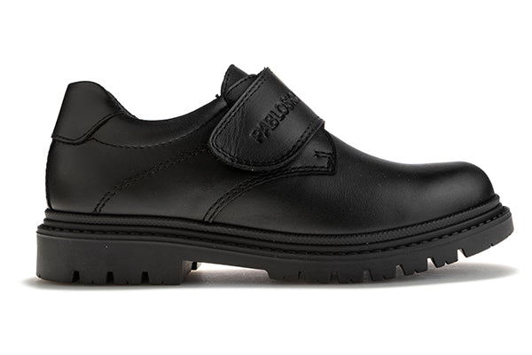 Pablosky Kids Black Leather Boys Schools Shoe - 728510