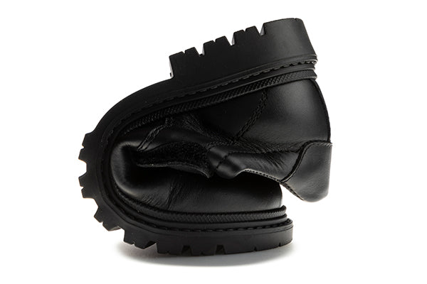 Pablosky Kids Black Leather Boys Schools Shoe - 728510