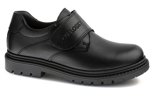 Pablosky Kids Black Leather Boys Schools Shoe - 728510