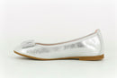 Paola SilverLeather Girls Flat Shoe - 848658