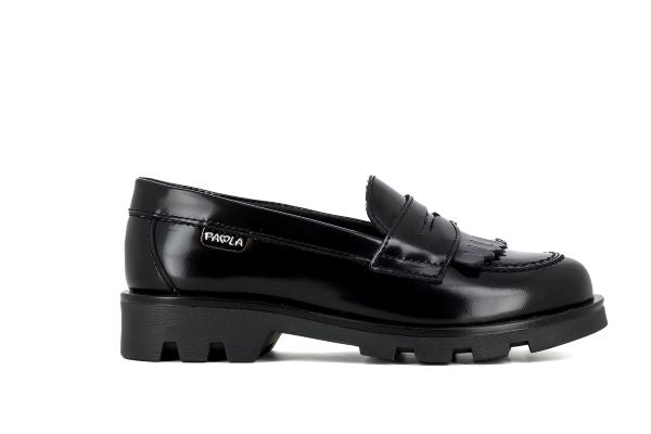 Paola Kids Black Patent Leather Girls Shoe - 854113