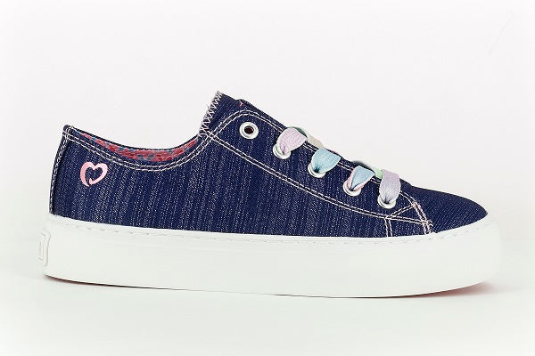 Paola Denim Navy Girls Sneaker - 963220