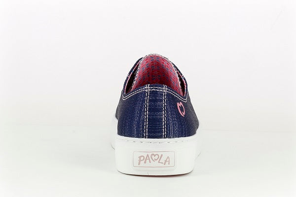 Paola Denim Navy Girls Sneaker - 963220