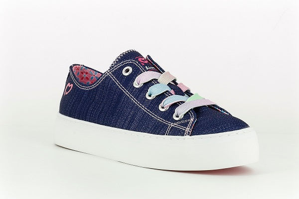 Paola Denim Navy Girls Sneaker - 963220