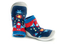 Pablosky Kids Space Invaders Navy Blue Infant Socks Shoe - 978004