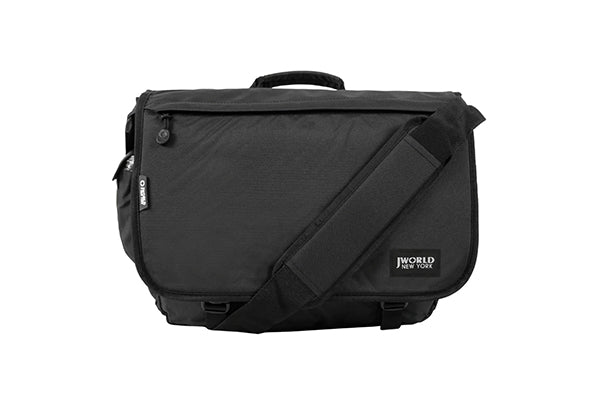 J World Thomas Laptop Messenger Bag BB-16P, Black