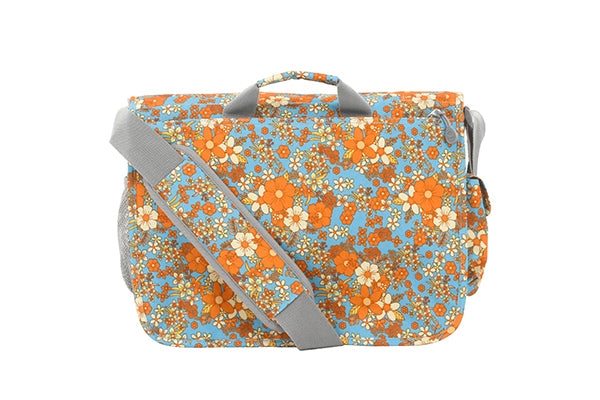 J World Thomas Laptop Messenger Bag BB-16P, Retro Bloom