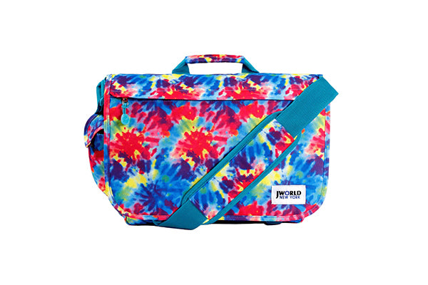 J World Thomas Laptop Messenger Bag BB-16P, Tie Dye