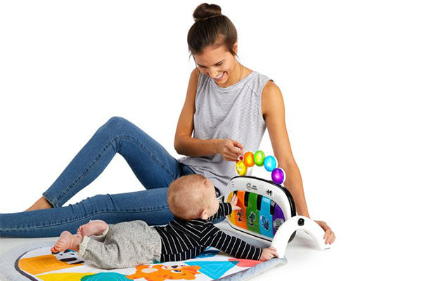 Baby Einstein Kickin' Tunes 4-in-1 Baby Activity Gym & Tummy Time Play Mat with Piano