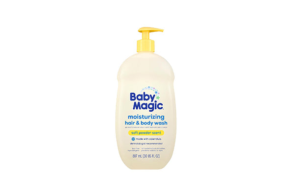 Baby Magic Moisturizing Hair & Body Wash, Soft Powder Scent - 887ml