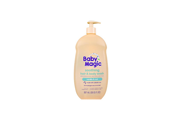 Baby Magic Soothing Hair & Body Wash, Vanilla & Oat, 30 Fl Oz (887ml)