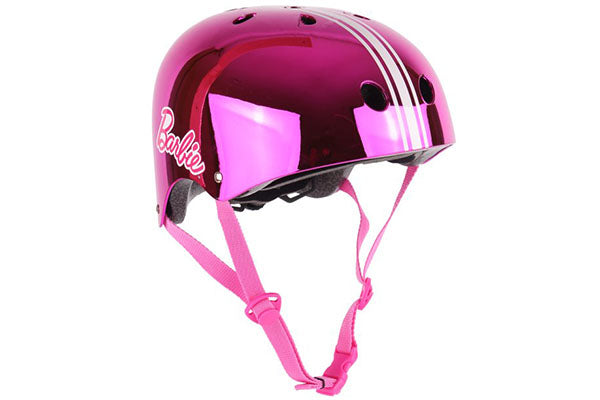 Barbie Chrome Helmet for Bikes, Skateboards and Scooters for Ages 5+