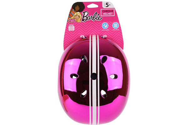 Barbie Chrome Helmet for Bikes, Skateboards and Scooters for Ages 5+