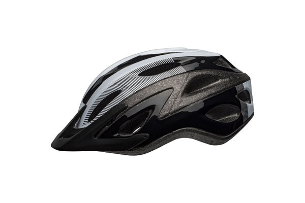 Bell Axle Bike Helmet, Black/White, Adult 14+