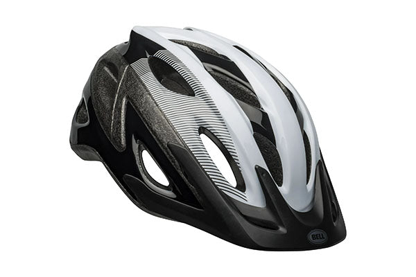 Bell Axle Bike Helmet, Black/White, Adult 14+