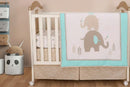 Cuddles & Cribs 4pc Elephant Cribs Beddings Set