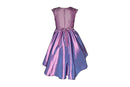 Bonnie Jean Girls Lavender Iridescent Taffeta Sequins Bow Dress