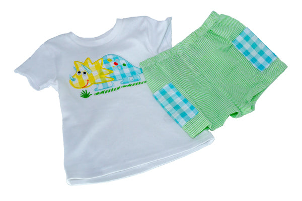 Baby Essential Baby Boys 2-pc Crew Neck Top and Short Set