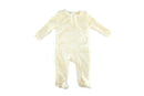 Tahari Baby Girl Fur Sleepsuit Cream