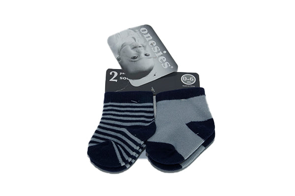 Onesies Brand Baby Boy 2-pair Bootie Socks