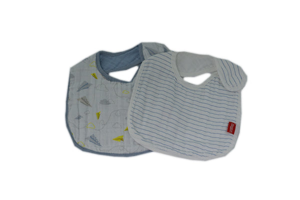 Nuby Muslin Snug n’ Dry Bib 2 Pack