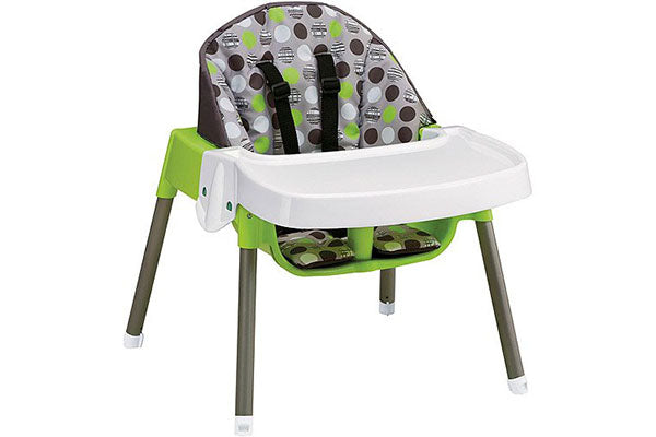 evenflo 4-in-1 eat & grow convertible high chair dottie lime Evenflo 3-in-1 Eat & Grow Convertible High Chair, Dottie Lime