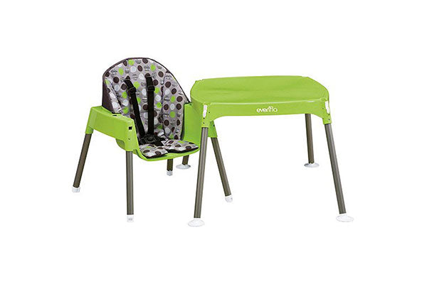 Evenflo 3-in-1 Eat & Grow Convertible High Chair, Dottie Lime