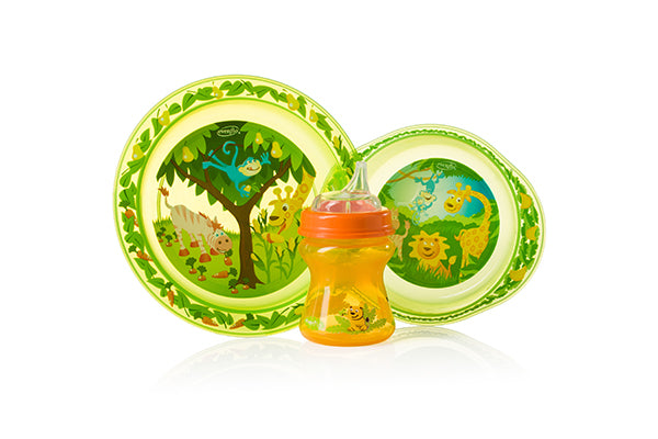 Evenflo Feeding Zoo Friends Toddler Feeding Set - 6m+, 3ct