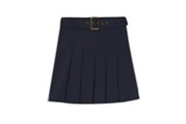 French Toast Girls Belted Pleat Scooter, Navy