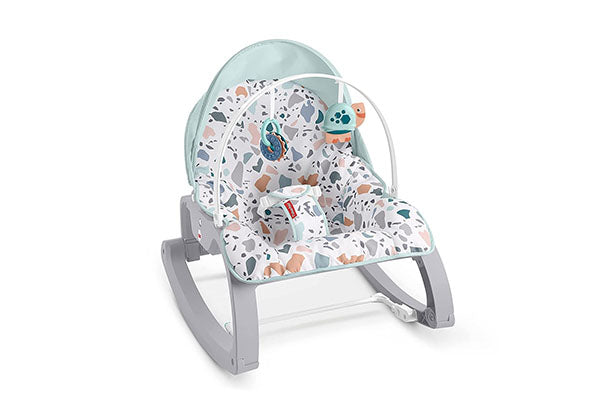 Fisher-Price Infant-to-Toddler Rocker, Pacific Pebble, Portable Baby Seat, Multi