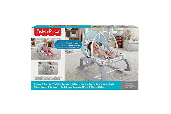 Fisher-Price Infant-to-Toddler Rocker, Pacific Pebble, Portable Baby Seat, Multi