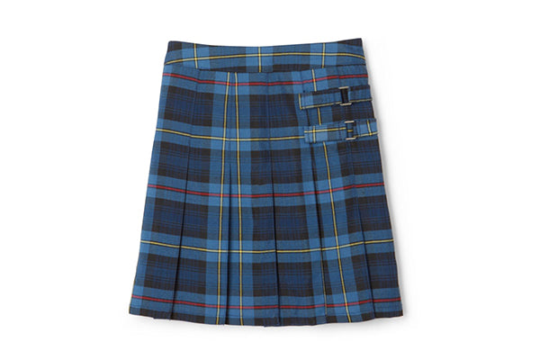 French Toast Girls Plaid Pleated Adjustable Waist 2-Tab Scooter