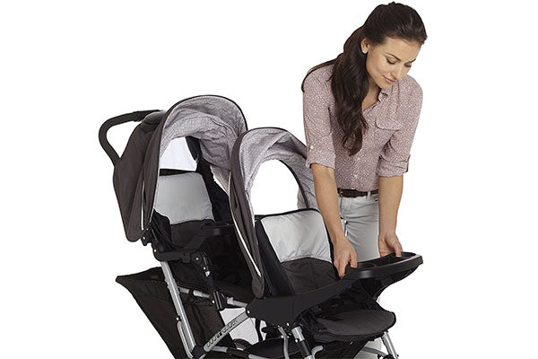 Graco DuoGlider Double Stroller | Lightweight Double Stroller with Tandem Seating, Glacier