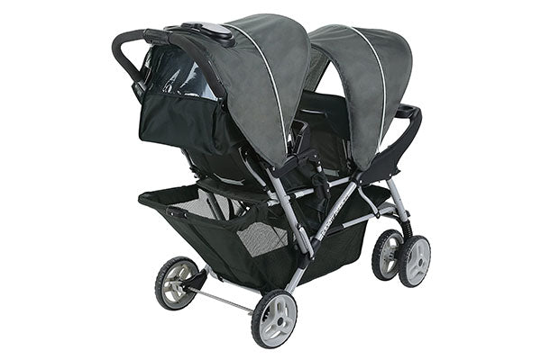 Graco DuoGlider Double Stroller | Lightweight Double Stroller with Tandem Seating, Glacier