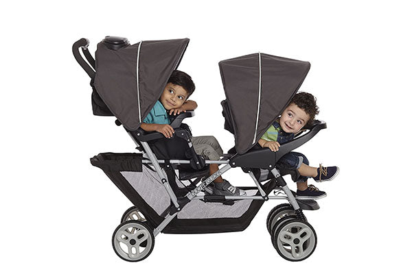 Graco DuoGlider Double Stroller | Lightweight Double Stroller with Tandem Seating, Glacier