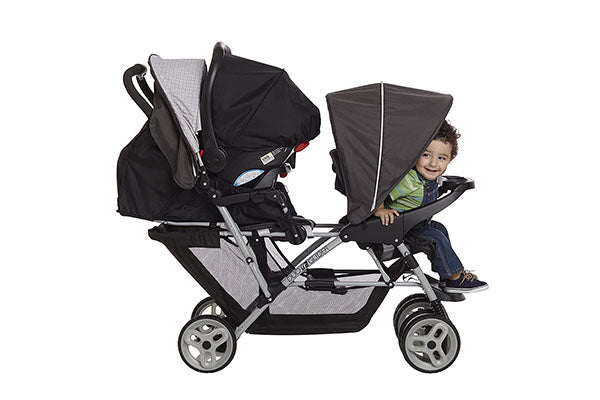 Graco DuoGlider Double Stroller | Lightweight Double Stroller with Tandem Seating, Glacier