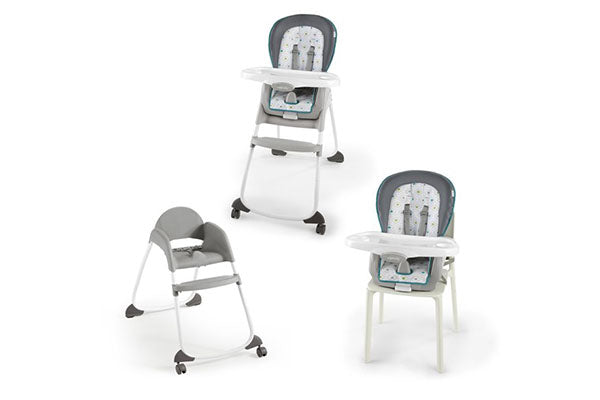 Ingenuity Trio 3-in-1 High Chair, Toddler Chair, and Booster, For Ages 6 Months and Up - Nash