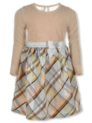 Bonnie Jean Girls Knit Taffeta Dress