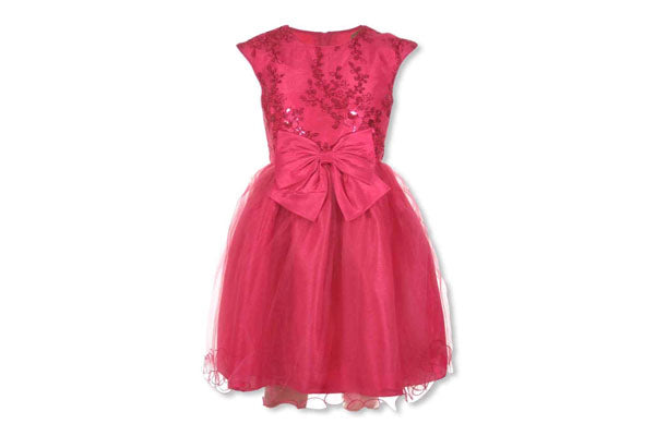 Bonnie Jean Girls Sparkle Dress Pink