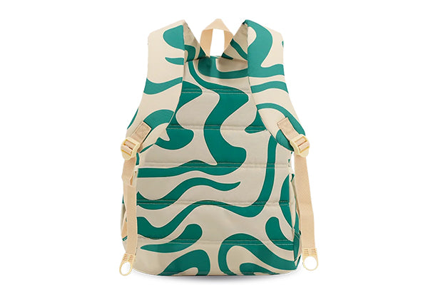 J World OZ Daypack Backpack JW-100, Green Swirl