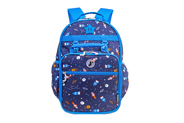 J World Kids Duet Backpack & Detachable Lunch Box Set JW-16KLB, Spaceship