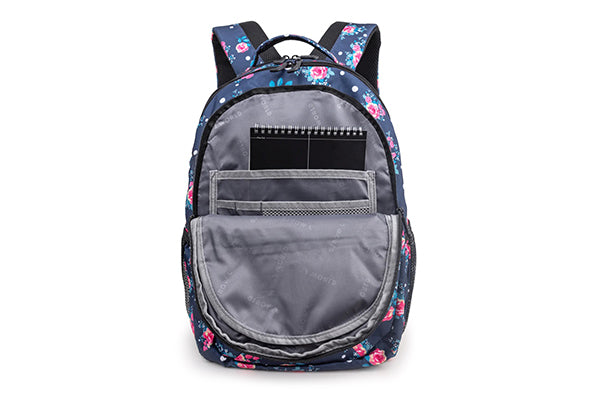 J World Cornelia Laptop Backpack JWS-49, Navy Rose