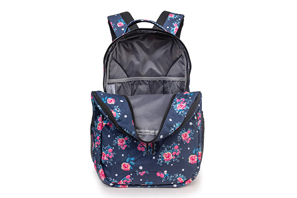 J World Cornelia Laptop Backpack JWS-49, Navy Rose